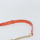CHANEL Chain Shoulder Bag Vinyl Clear Gold CC Auth BA9792-8