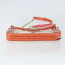 CHANEL Chain Shoulder Bag Vinyl Clear Gold CC Auth BA9792-9