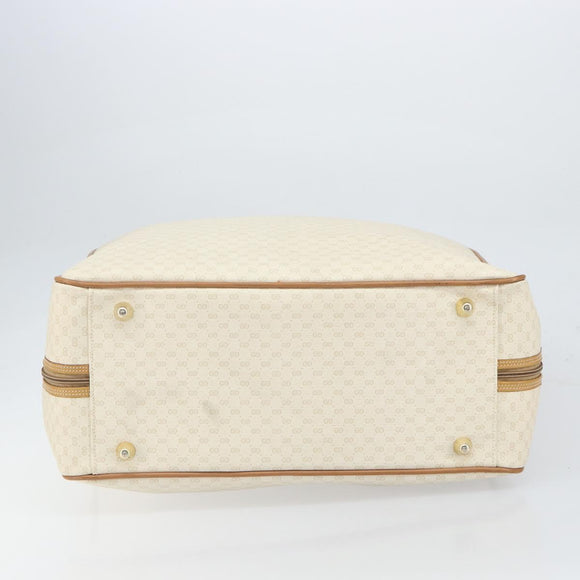 GUCCI Micro GG Supreme Web Sherry Line Bag PVC White 012 4863 39 Auth BA9793