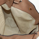 Chloe Elsie Shoulder Bag Leather Beige Gold Auth BA9795V-22