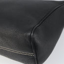 Salvatore Ferragamo Umhängetasche Leder Schwarz Silber Auth BA9797-15