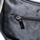 Salvatore Ferragamo Umhängetasche Leder Schwarz Silber Auth BA9797-20