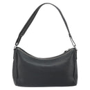 Salvatore Ferragamo Umhängetasche Leder Schwarz Silber Auth BA9797-2