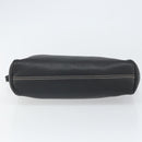 Salvatore Ferragamo Umhängetasche Leder Schwarz Silber Auth BA9797-5
