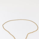 Salvatore Ferragamo Chain Wallet Shoulder Bag Leather Black Gold Auth BA9798-8