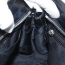 Salvatore Ferragamo Hand Bag Leather Black Silver Auth BA9799-19