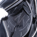 Salvatore Ferragamo Hand Bag Leather Black Silver Auth BA9799-21