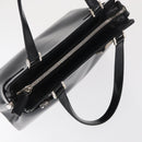 Salvatore Ferragamo Hand Bag Leather Black Silver Auth BA9799-6