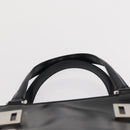 Salvatore Ferragamo Hand Bag Leather Black Silver Auth BA9799-14