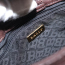 BALLY Shoulder Bag Leather Brown Gold Auth BA9800-15