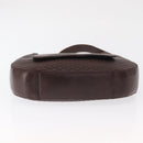 BALLY Shoulder Bag Leather Brown Gold Auth BA9800-9