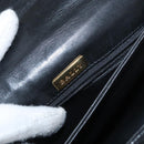 BALLY Hand Bag Leather Black Gold Auth BA9801-16
