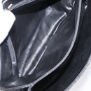 BALLY Hand Bag Leather Black Gold Auth BA9801-20