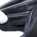 BALLY Hand Bag Leather Black Gold Auth BA9801-23