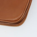 BALLY Shoulder Bag Leather Brown Gold Auth BA9802-13