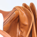 BALLY Shoulder Bag Leather Brown Gold Auth BA9802-19