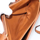 BALLY Shoulder Bag Leather Brown Gold Auth BA9802-23