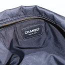 CHANEL New Travel Line Boston Bag Nylon Black CC Auth BA9803-10