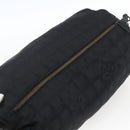 CHANEL New Travel Line Boston Bag Nylon Black CC Auth BA9803-6