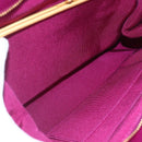 CHANEL Matelasse Chain Shoulder Bag Cotton Purple Gold CC Auth BA9805-11