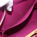 CHANEL Matelasse Chain Shoulder Bag Cotton Purple Gold CC Auth BA9805-21