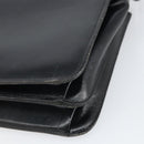 Christian Dior Shoulder Bag Leather Black Gold Auth BA9807-12