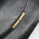 Christian Dior Shoulder Bag Leather Black Gold Auth BA9807-14