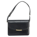 Christian Dior Shoulder Bag Leather Black Gold Auth BA9807-2