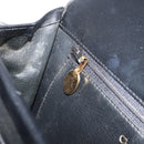 Christian Dior Shoulder Bag Leather Black Gold Auth BA9807-20