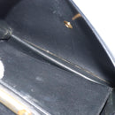 Christian Dior Shoulder Bag Leather Black Gold Auth BA9807-23