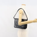Christian Dior Shoulder Bag Leather Black Gold Auth BA9807-24