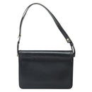 Christian Dior Shoulder Bag Leather Black Gold Auth BA9807-3