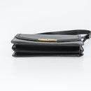Christian Dior Shoulder Bag Leather Black Gold Auth BA9807-9