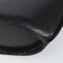CELINE Shoulder Bag Leather Black Gold Auth BA9825-8
