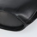 CELINE Shoulder Bag Leather Black Gold Auth BA9825-16