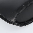 CELINE Shoulder Bag Leather Black Gold Auth BA9825-17
