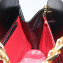 CELINE Shoulder Bag Leather Black Gold Auth BA9825-20