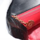 CELINE Shoulder Bag Leather Black Gold Auth BA9825-21