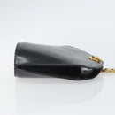 CELINE Shoulder Bag Leather Black Gold Auth BA9825-3