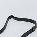 CELINE Shoulder Bag Leather Black Gold Auth BA9825-14