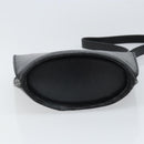 CELINE Shoulder Bag Leather Black Gold Auth BA9825-5