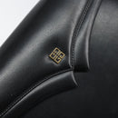 GIVENCHY Hand Bag Leather Black Gold Auth BA9826-17