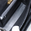 GIVENCHY Hand Bag Leather Black Gold Auth BA9826-11