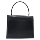 GIVENCHY Hand Bag Leather Black Gold Auth BA9826-2