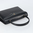 GIVENCHY Hand Bag Leather Black Gold Auth BA9826-6
