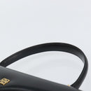 GIVENCHY Hand Bag Leather Black Gold Auth BA9826-8