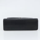 GIVENCHY Hand Bag Leather Black Gold Auth BA9826-5