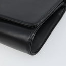GIVENCHY Shoulder Bag Leather Black Gold Auth BA9827-10