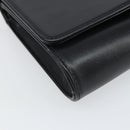 GIVENCHY Shoulder Bag Leather Black Gold Auth BA9827-11