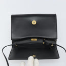 GIVENCHY Shoulder Bag Leather Black Gold Auth BA9827-15